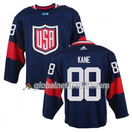 USA Hockeydrakt Patrick Kane 88 World Cup i ishockey 2016 Blå Premier - Herre